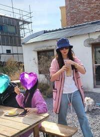 고소영, ♥장동건 촬영지에 아들딸과 가족여행..“제주도에서”