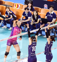 [포토]흥국생명 김연경의 스파이크 공격