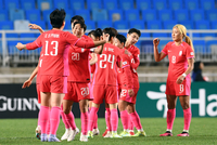 [포토]한국여자축구대표팀, 잠비아의 1차 평가전 5-2 재역전승