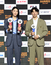 [포토]김연경-한선수, V-리그 MVP