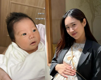최희, 생후 11일차 아들 첫 공개..母 빼닮은 붕어빵 외모