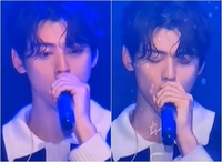 故 문빈 가슴에 묻은 차은우, 노래 부르다 ‘울컥’