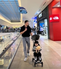 ‘5월 결혼’ UFC 라이트헤비급 정다운, 子와 훈훈한 나들이.. ♥예비신부가 찍어줬나