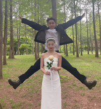 심형탁, ♥사야와 코믹 웨딩사진..만화 캐릭터 같은 비주얼