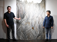 [포토] 미카엘 '김종구 작가님 작품 최고!'