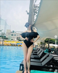 “바람피지 마” 한창♥ 질투 유발한 장영란, S라인 수영복 자태 공개