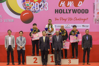 ‘3쿠션 스타’ 조명우, 4대 천왕 브롬달에 석패…호치민 월드컵 준우승