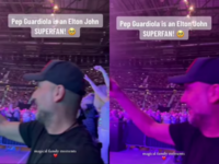 잠깐의 휴식도 만끽…과르디올라, FA컵 결승 앞두고 딸과 함께 콘서트장서 포착