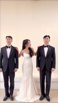 남편이 둘인가?...김자연, 이상호·이상민 쌍둥이 형제 사이서 ‘갸웃’