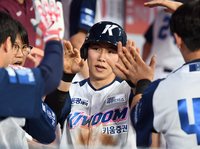 [포토]키움 김혜성, 드디어 역전했어!