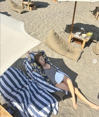 ‘수영복만 155만원’ 손담비, ♥이규혁 없이 떠난 발리서 우월한 글래머 몸매