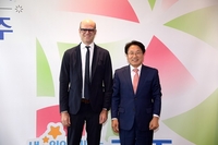 강기정 시장, ‘다니엘 볼벤’ 주한 스웨덴대사 접견