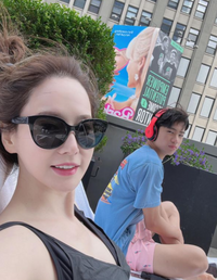 20대인 줄..이혜원, ♥안정환 판박이 子 리환과 수영복 데이트