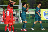 [포토]대덕대 김민지, 추가골에 댄스 세리머니