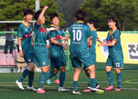 [포토]댄스 세리머니 하는 대덕대 김민지