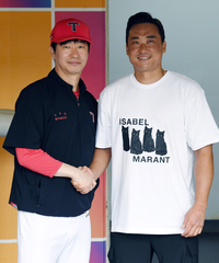 [포토]KIA 김종국 감독-포수 김태군, 밝은 얼굴로...