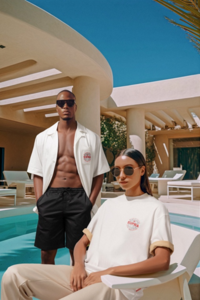 수프라(SUPRA), 여름철 휴양지룩 AI 화보 공개