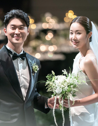 ‘입이 귀에 걸렸네’ 늦장가 최자, 미모의 아내와 결혼식 현장 공개