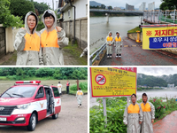 홍천여성의용소방대, 폭우 위험 및 취약지역 순찰 강화