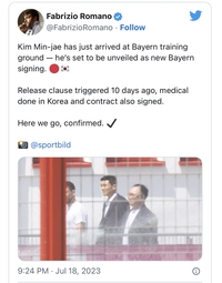 기다리고 기다리던 김민재 ‘오피셜’ 금요일 유력…바이에른 뮌헨 합류는 이미 ‘완료’