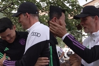 이보다 더 진할 순 없다…포옹에 볼까지 ‘쓰담쓰담’ 투헬, KIM 보고 ‘함박웃음’→김민재도 수줍게 화답