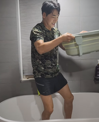 박군, 물온도 체크까지…용의주도 아이스버킷 챌린지 성공