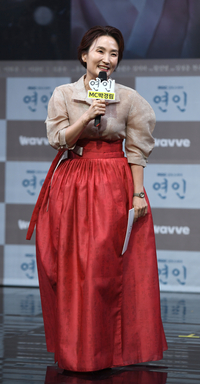 [포토] '제작발표회 여신' 박경림, 고운 한복 입고