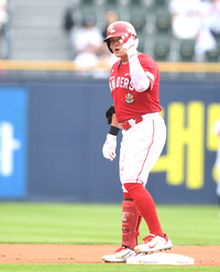 [포토] 선두타자 추신수, 2루타 치며 상쾌한 출발