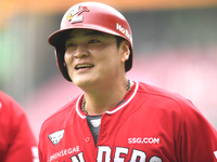 [포토] 추신수 '쉽게 득점했어'