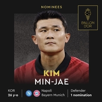 한국 축구 바야흐로 ‘김민재 시대’→亞수비수 최초 발롱도르 후보 입성…‘괴물의 빅리그 지배’ 인정받았다