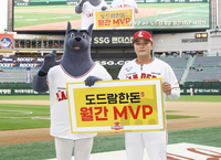 맥카티-추신수, SSG 8월 월간 투타 MVP 선정...‘사랑의 반찬’ 기부금 적립