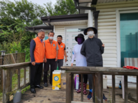 한전엠씨에스 원주지점 사회봉사단, 추석 명절 맞이 취약가구 위문품 전달