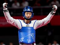 ‘터졌다’ 장준, 男 58㎏급 금메달!...4초 남기고 금빛 발차기→도쿄 ‘노골드’ 수모 끝! [SS항저우in]