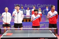 탁구 혼복 남북경기, 장우진 스매시로 끝냈다...전지희와 8강행...임종훈-신유빈은 日 꺾어 [항저우AG]