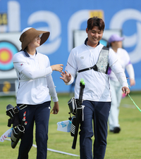 양궁 임시현-이우석, 혼성전 결승 진출-銀 확보!...첫 금메달 보인다 [SS항저우in]