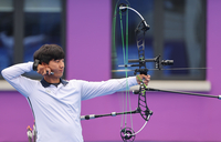 남자 양궁 컴파운드 단체전, 은메달 확보…말레이시아 2점 차로 꺾고 결승행[SS항저우in]