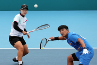 “야! 팍팍 나가지 말라우”....정구 南北경기, 김현수-문혜경 승리...中 관중 “짜요” 北 응원 [SS항저우in]