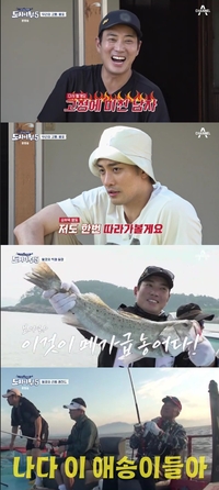 66cm 메가급 농어낚은 주상욱, ‘왕포의 아들’ 이덕화 제치고 황금배지 ‘도시어부5’ 고정 성큼[SS리뷰]