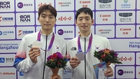 ‘18-15서 내리 6점 허용’ 뼈아팠다...최솔규-김원호, 인도에 져 은메달 [SS항저우in]