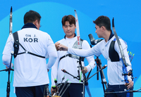 ‘텐·텐·텐’ 만점 韓 남자 양궁, 인도 제압 13년 만에 AG 단체전 ‘금메달’…남녀 단체전 ‘金’ 싹쓸이[SS항저우in]