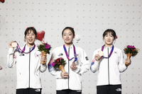 노스페이스 “스포츠클라이밍 대표팀 선수들, 큰 성과를 이룬 것을 진심으로 축하”…정지민 동메달 획득