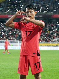 [포토]정우영의 시계 세리머니