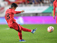 [포토]이강인의 프리킥 슛