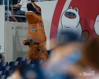 NC 대표 팬 ‘공룡좌’, 관중석 아닌 마운드에 선다...창원NC파크 첫 가을야구 시구자 [WC1]