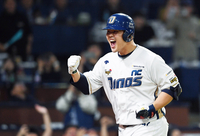 [포토]솔로 홈런에 포효하는 NC 김형준