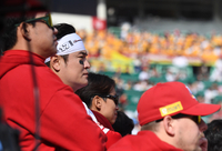 [포토]준플레이오프 1차전 선발 라인업에서 빠진 SSG 추신수