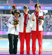 [포토] 전민재, 여자 200m 은메달 획득 