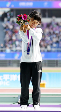 [포토] 전민재, 은메달 걸고 미소 활짝