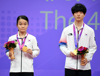 [포토] 서양희-김기태 ‘금메달 획득’