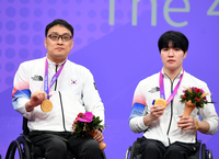 [포토] 주영대-장영진 ‘금메달 목에 걸고’